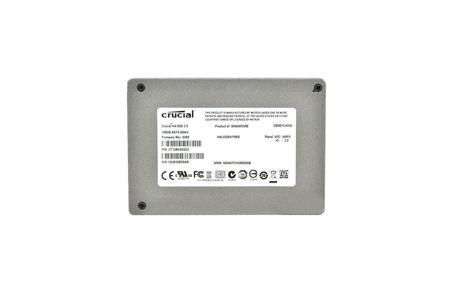 Crucial 128GB Solid State Drive (SSD) - CT128M4SSD2