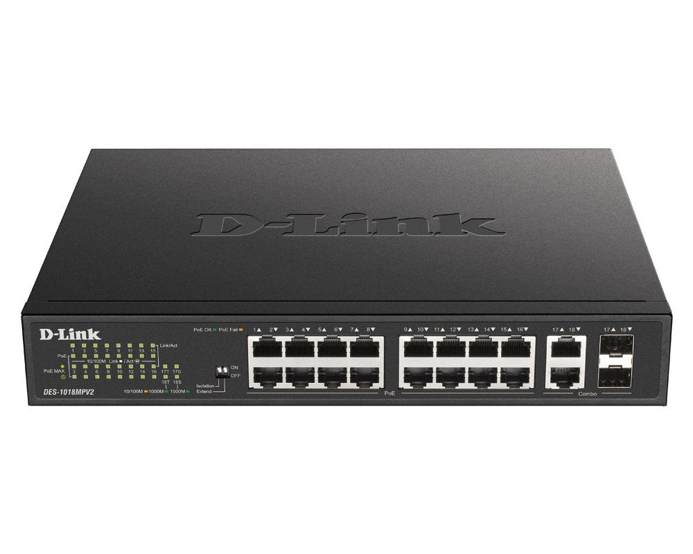 D-link Network Switch - DES-1018MPV2