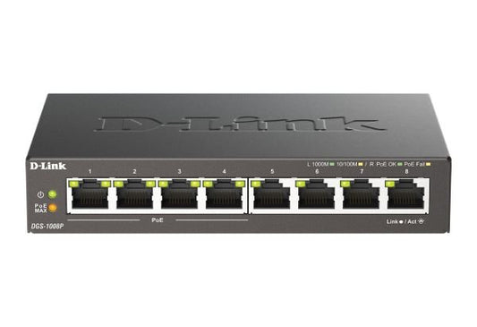 D-link Network Switch - DGS-1008P