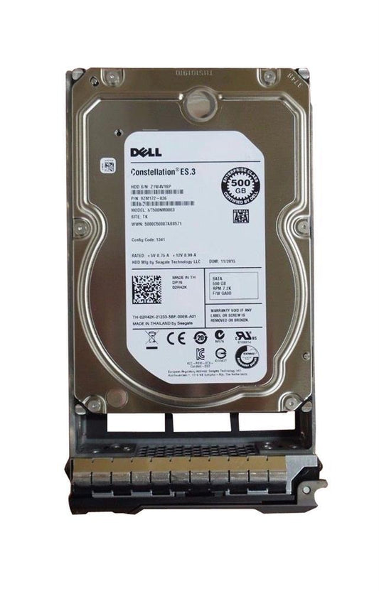 Dell 500GB SATA 6Gb/s Hot Swap 7200RPM 64MB Cache 3 - 02R42K