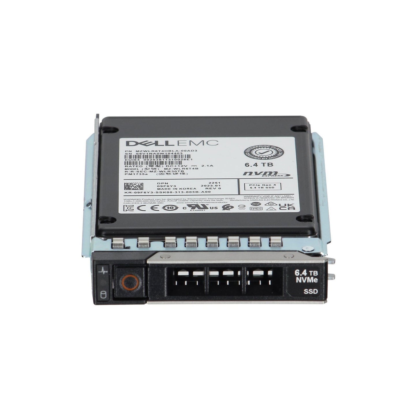 Dell 6.4TB PCI-Express 4.0 NVMe Hot Swap Mixed Use - 09F6Y3