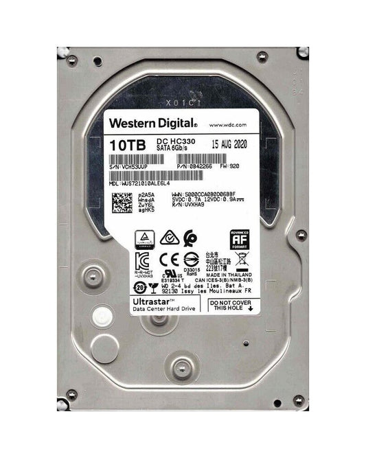 Western Digital Ultrastar DC HC330 10TB SATA 6Gb/s - 0B42266
