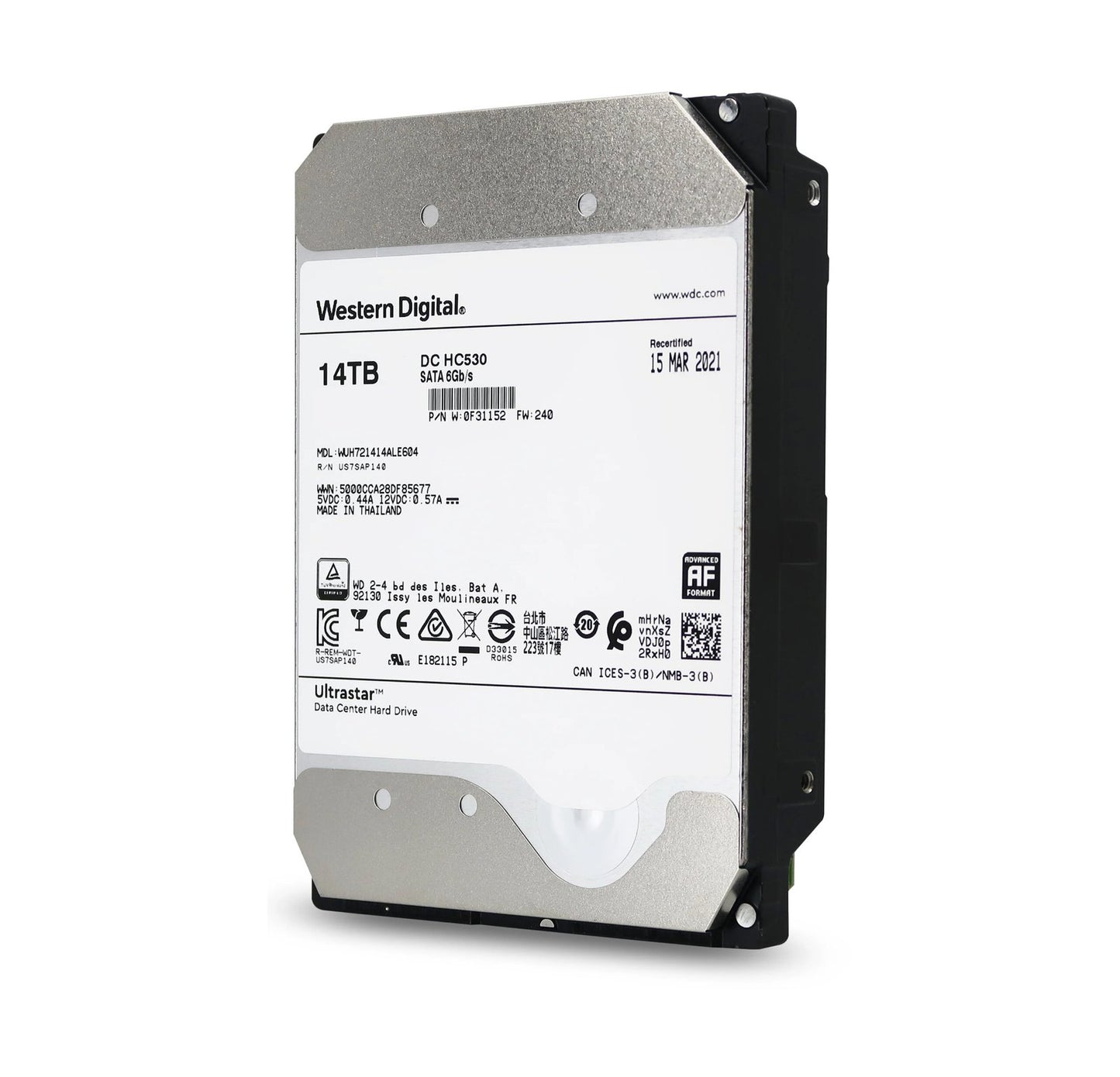WD HGST Ultrastar DC HC530 14TB SATA 6Gb/s 7200RPM - 0F31156