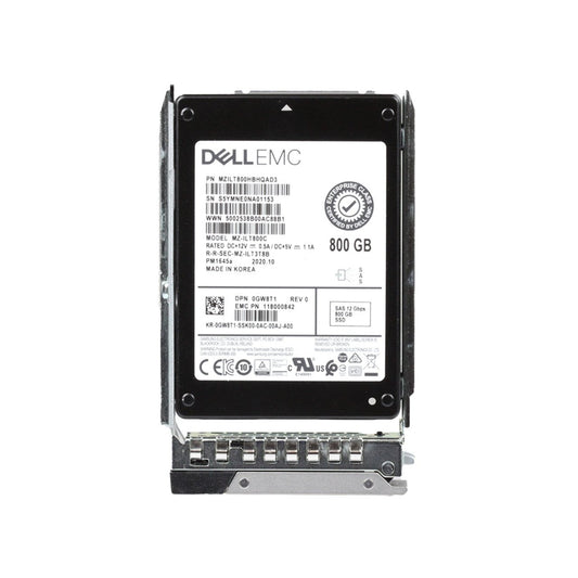 Dell 800GB SAS 12Gb/s Hot Swap Mixed Use TLC 2.5-in - 0GW8T1