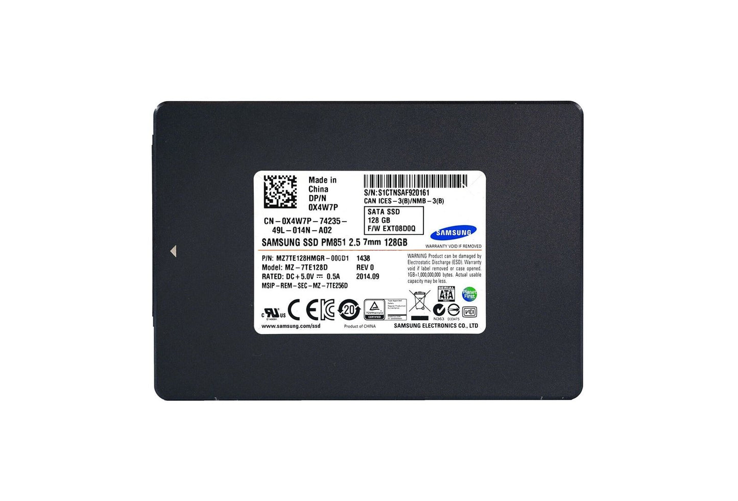 Dell 128GB SATA 6Gb/s 2.5-inch Solid State Drive (S - 0X4W7P