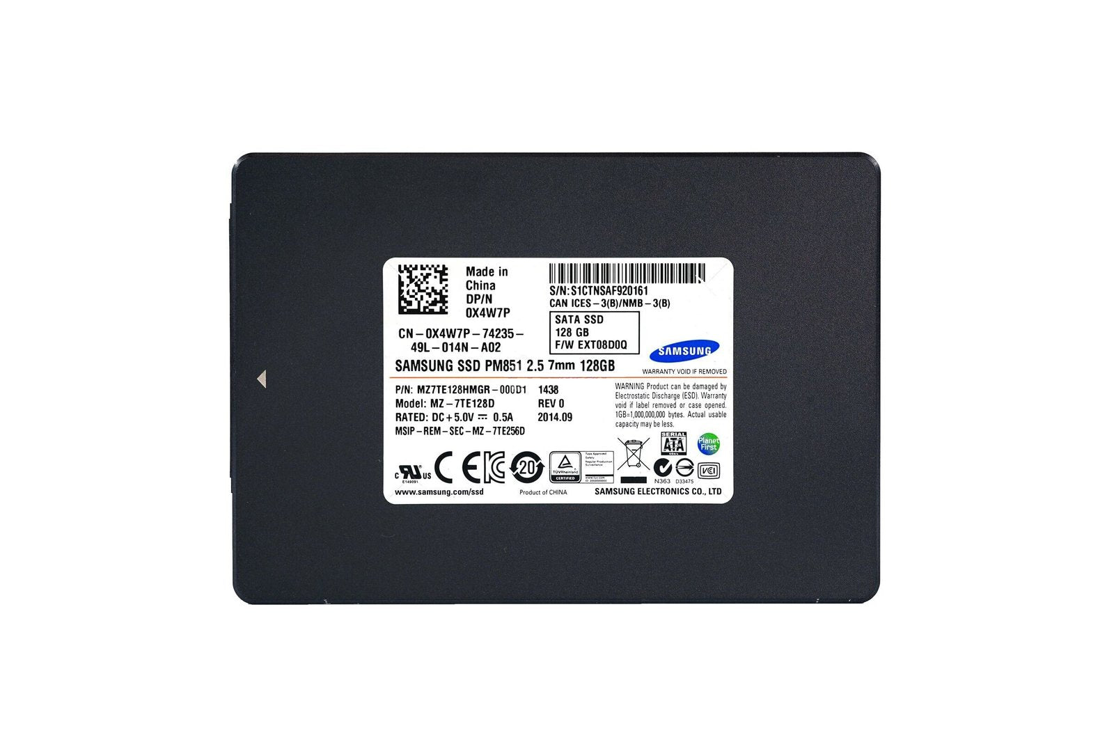 Dell 128GB SATA 6Gb/s 2.5-inch Solid State Drive (S - 0X4W7P