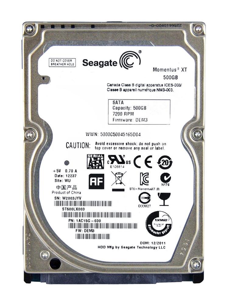 Seagate Momentus XT 500GB 7200RPM 32MB Cache SA - 1AC15G-030