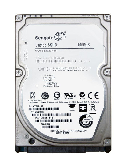 Seagate Laptop SSHD 1TB 5400RPM 64MB Cache SATA - 1EM164-510