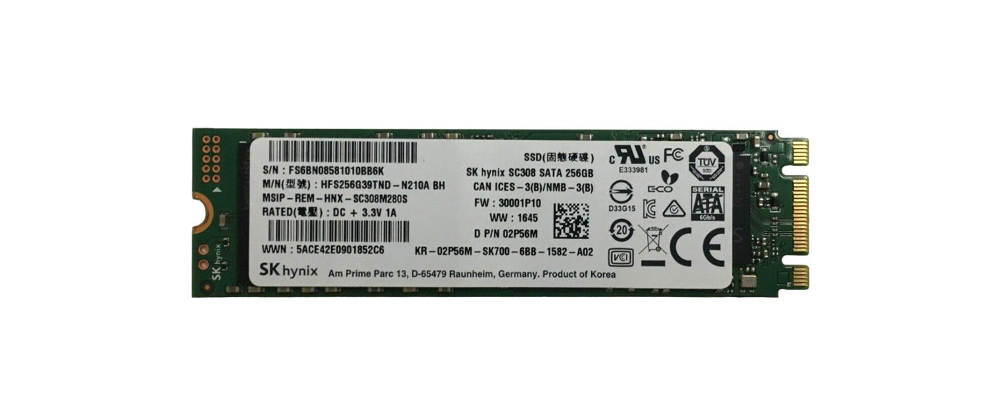 Dell 256GB SATA 6Gb/s M.2 2280 Solid State Drive (SS - 2P56M