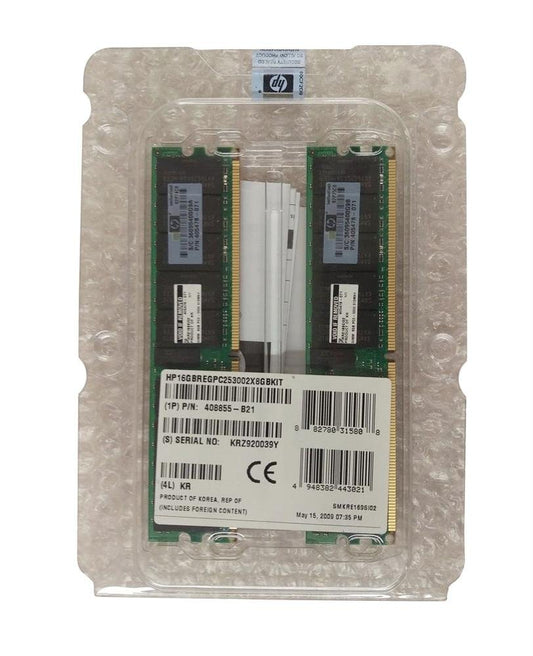 HP 16GB (2 X 8GB) 667MHz DDR2 PC2-5300 Register - 408855-B21
