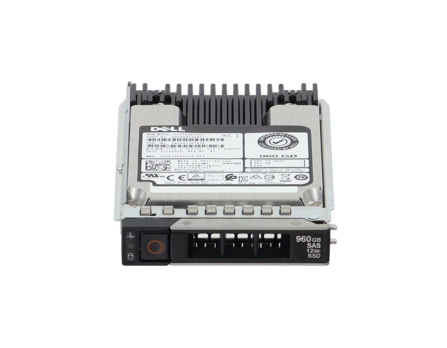 Dell 960GB SAS 12Gb/s Hot Swap Mixed Use MLC 2.5-inc - 503M7