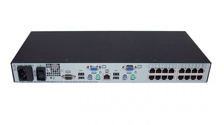 HP KVM 0X2X16 16-Ports Ethernet Rack-mountable - 517691-001