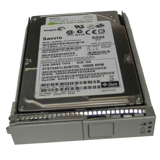 Sun 73GB 10000RPM SAS 3Gbps Hot-Swap 2.5-inch Int - 540-6611