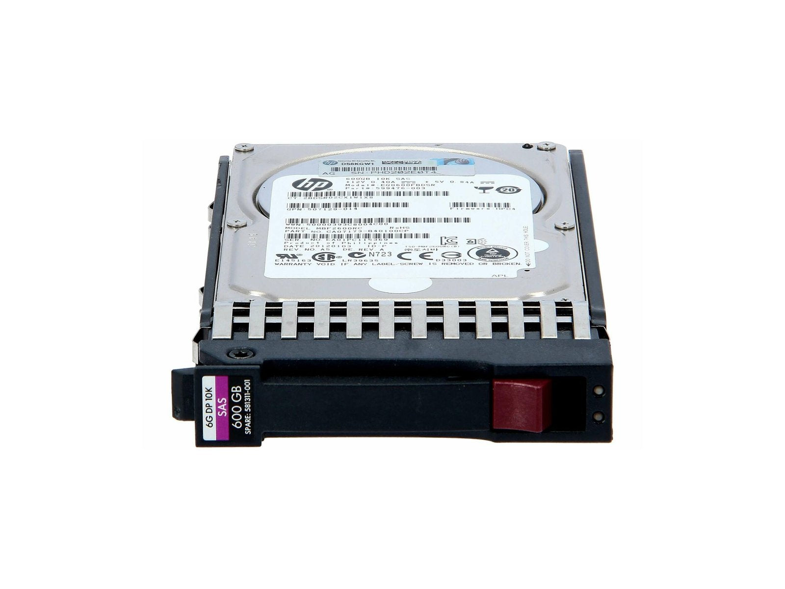 HP 600GB SAS 6Gb/s Hot Swap 10000RPM 2.5-inch I - 581286-B21