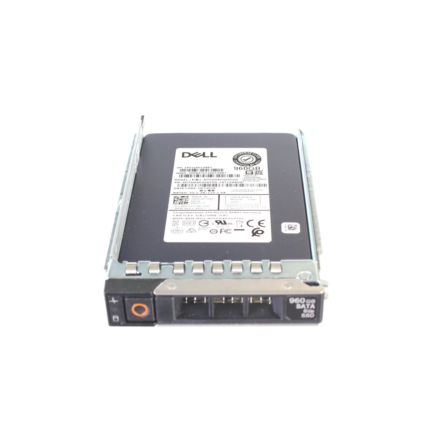 Dell 960GB SATA 6Gb/s Hot Swap Mixed Use TLC 2.5-inc - 6KCYT