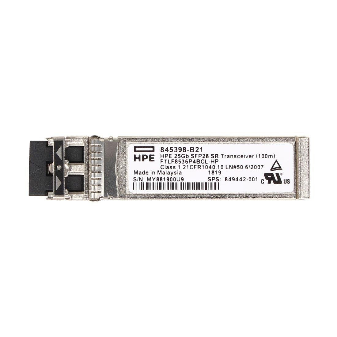 HPE 25GBASE-SR Multi-mode Fibre 100m 850nm Dupl - 845398-B21