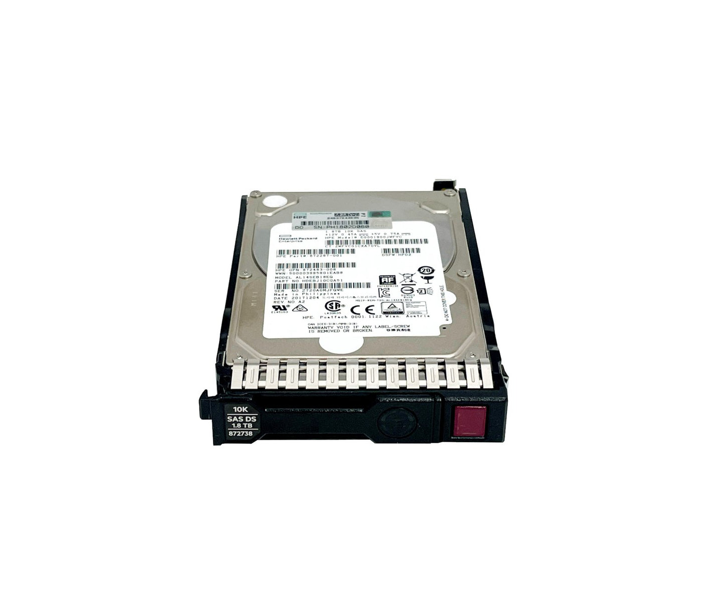 HPE 1.8TB SAS 12Gb/s Hot Swap Digitally Signed - 872738-001