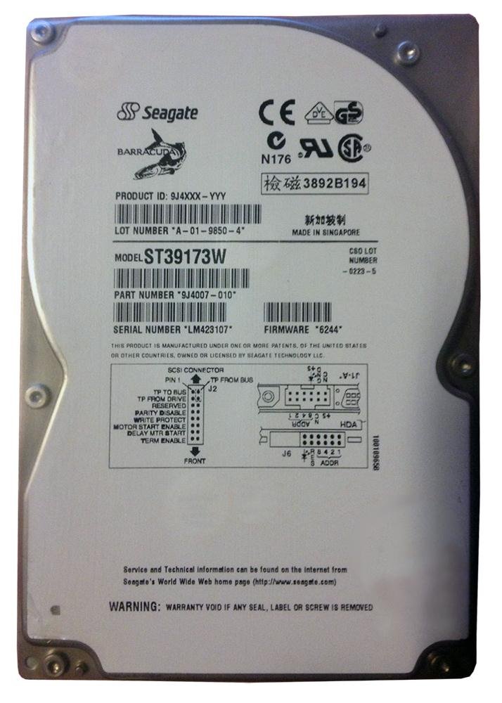 Seagate Barracuda 9LP 9.1GB 7200RPM 512KB Cache - 9J4007-010