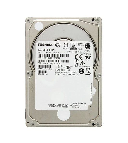 Toshiba 300GB SAS 12Gb/s 10000RPM (512n) 128MB - AL15SEB030N