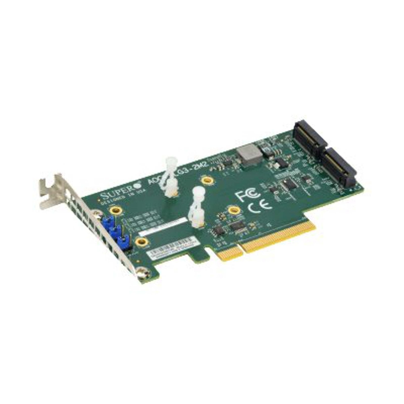 Supermicro 2-Slots M.2 PCI-Express 3.0 x4 NVM - AOC-SLG3-2M2