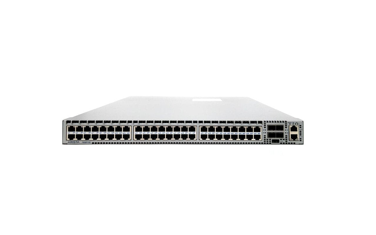 Arista 7050 Series 48-Ports 1/10GBASE-T Eth - DCS-7050T-52-R