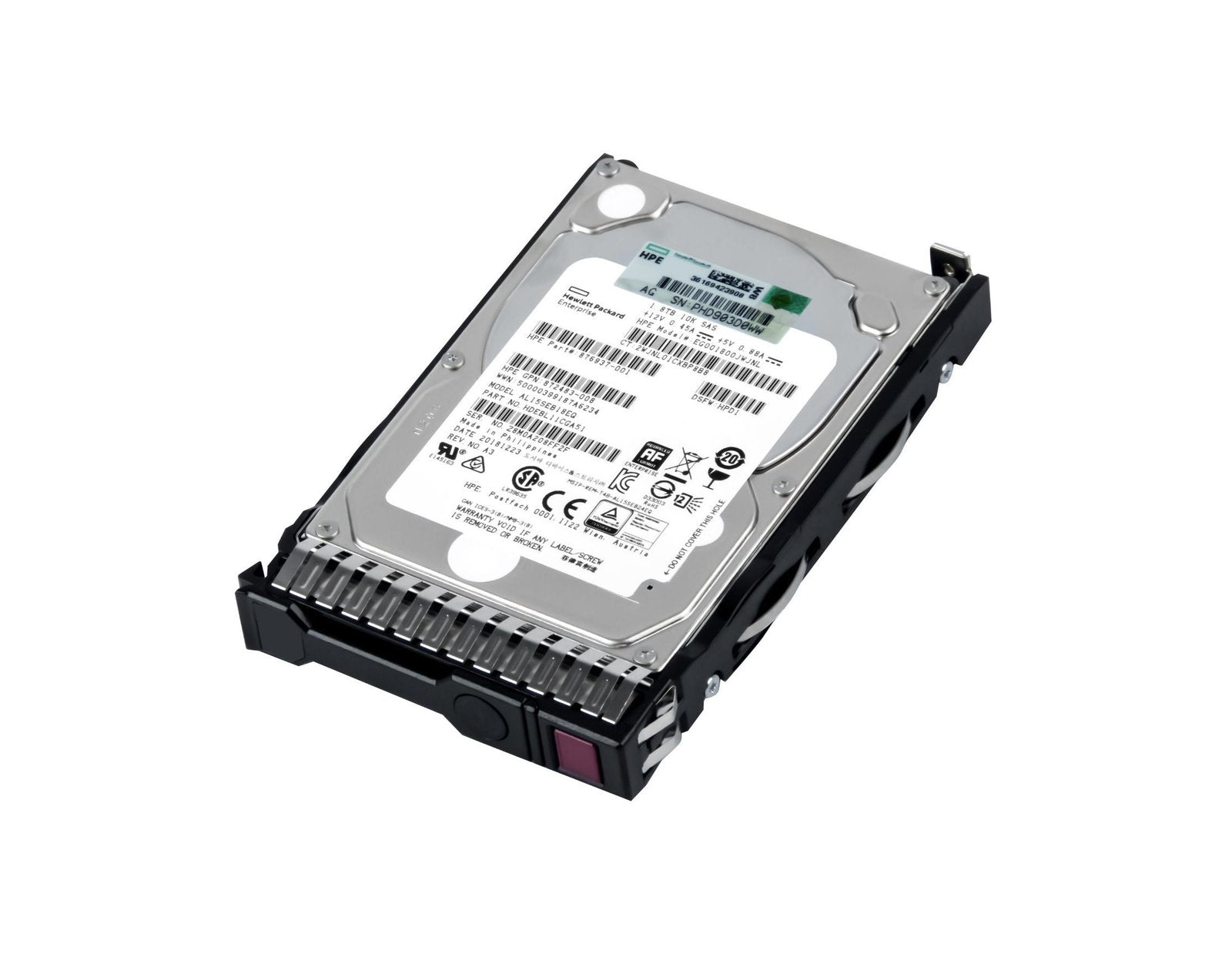 HPE 1.8TB SAS 12Gb/s Hot Swap Digitally Sign - EG001800JWJNL
