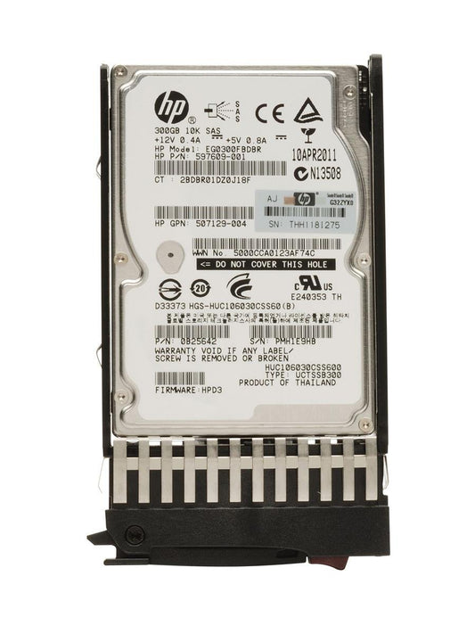 HP 300GB 10000RPM SAS 6Gb/s Dual Port Hot-Swap - EG0300FBDBR