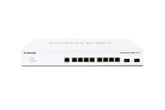 Fortinet FortiSwitch 8-Ports 10/100/1000BASE-T - FS-108E-POE