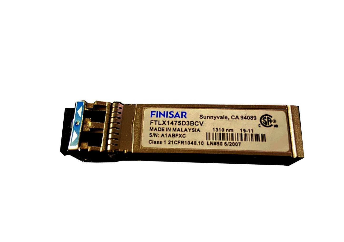 Finisar 10Gbps 10km 1310nm SFP+ Transceiver - FTLX1475D3BCV
