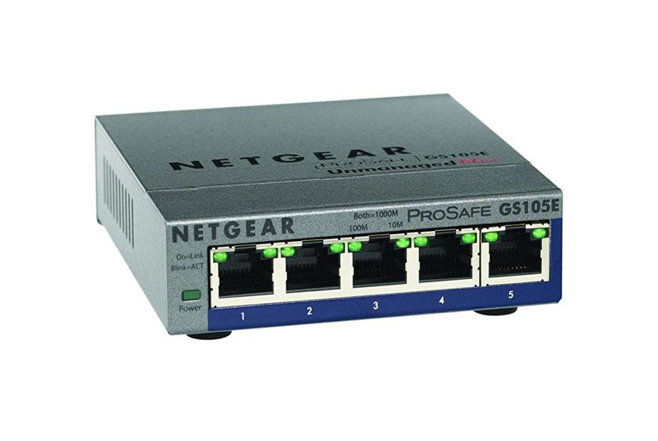 Netgear ProSafe Plus GS105E 5-Ports 10/100/1 - GS105E-200NAS