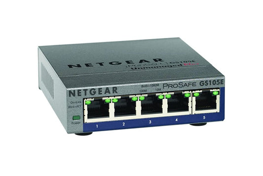 Netgear ProSafe Plus GS105E 5-Ports 10/100/1 - GS105E-200NAS