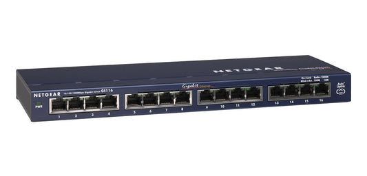 Netgear ProSafe GS116 16-Ports 10/100/1000BASE-T E - GS116NA