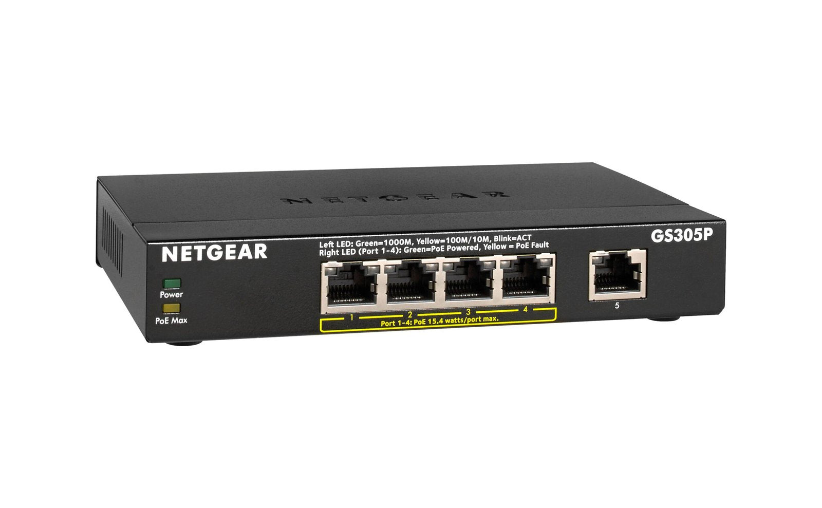 Netgear GS305P 5-Ports 2.5GBASE-T Ethernet N - GS305P-300NAS