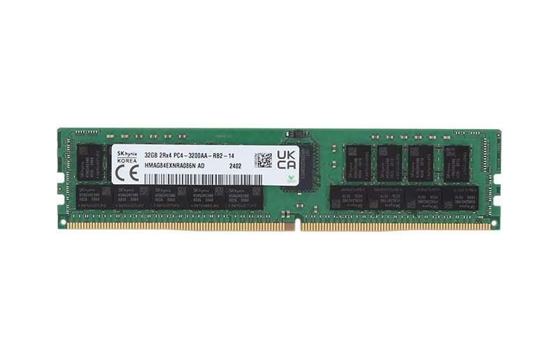 SK Hynix 32GB 3200MHz DDR4 PC4-25600 ECC R - HMAG84EXNRA086N