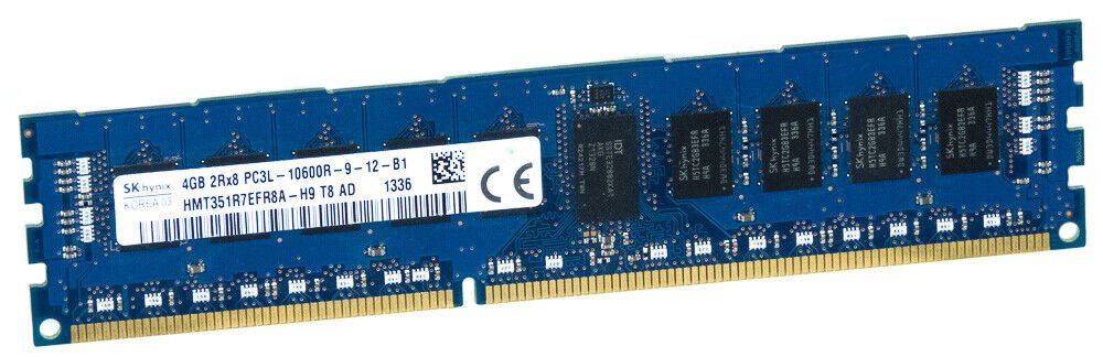 Hynix 4GB 1333MHz DDR3 PC3-10600 ECC Regi - HMT351R7EFR8A-H9