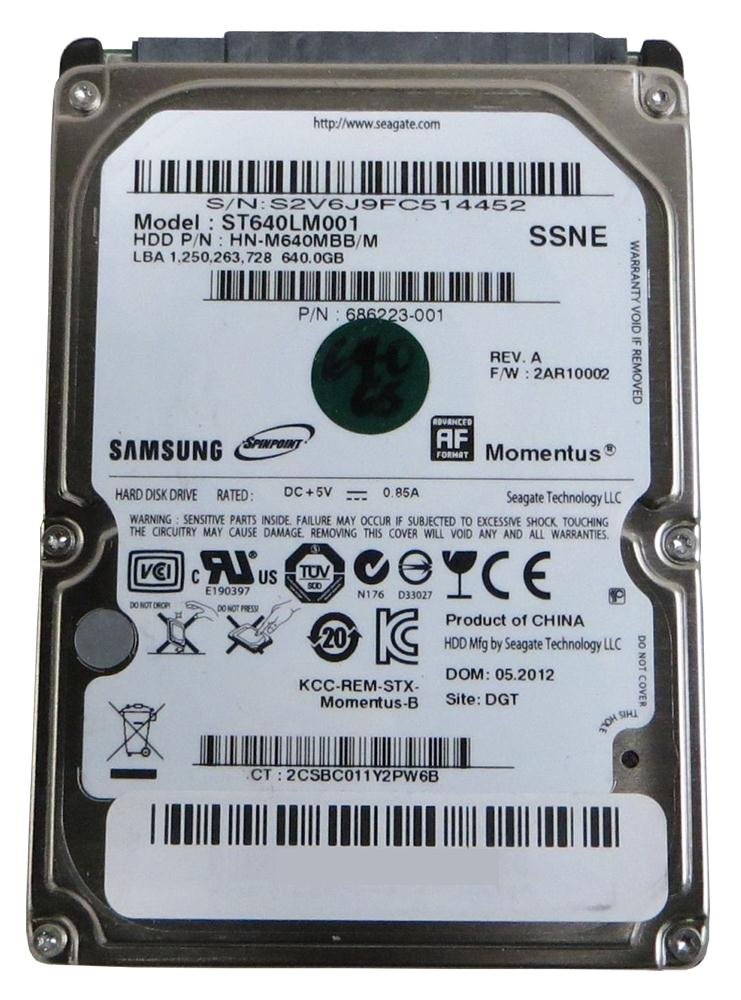Samsung Spinpoint M8 640GB 8MB Cache 5400RPM SA - HN-M640MBB