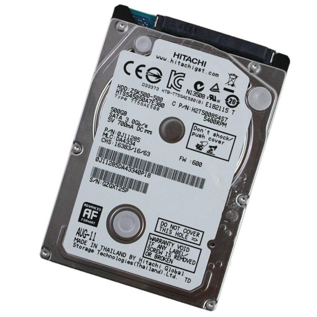 Hitachi 500GB SATA 3Gb/s 5400RPM 8Mb Cache - HTS545050A7E380
