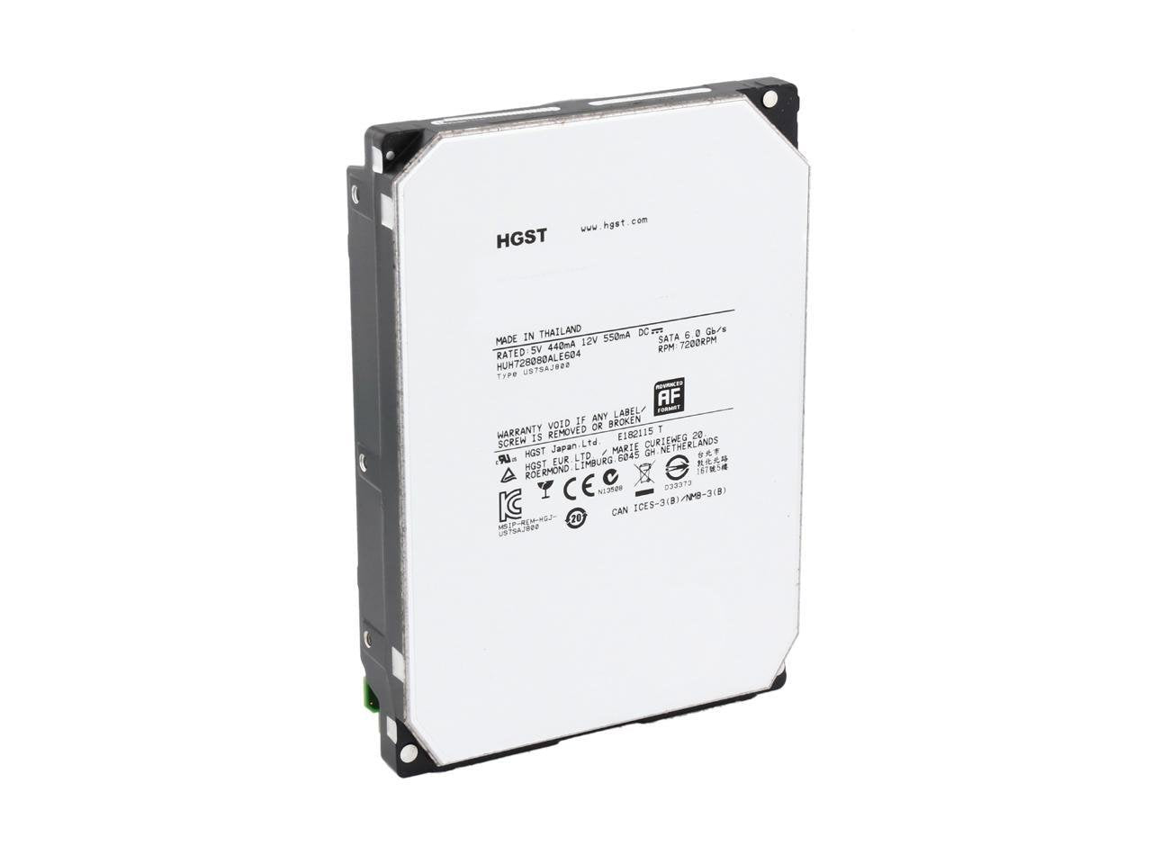 Hgst Ultrastar He8 8TB SATA 6Gb/s 7200RPM - HUH728080ALE604