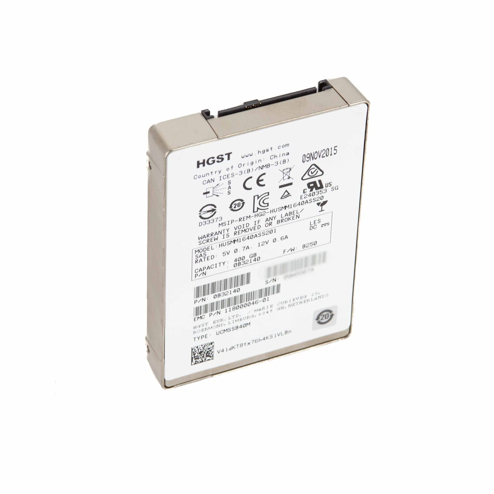 Hitachi Ultrastar SSD1600MM 400GB SAS 12Gb - HUSMM1640ASS201