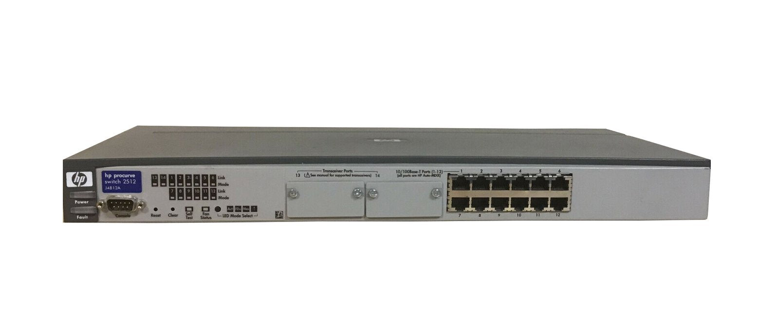 HPE Procurve 2512 12-Ports 10/100BASE-T Ethernet La - J4812A