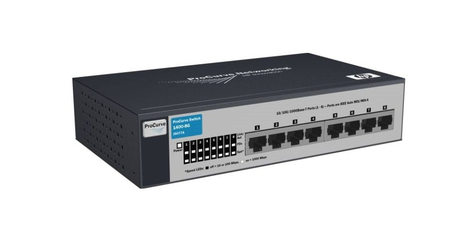 HPE ProCurve 1410-8G 8-Ports 10/100/1000 Ethernet L - J9559A
