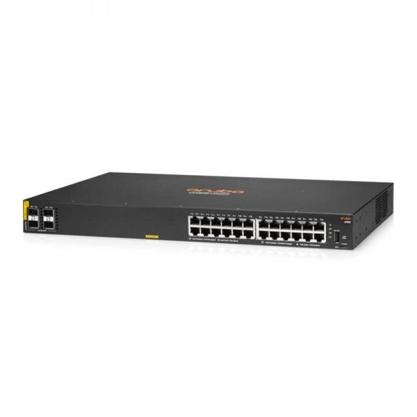 HPE Aruba CX 6100 Series 24-Ports Network Switch with 4-Ports SFP+ - JL677A