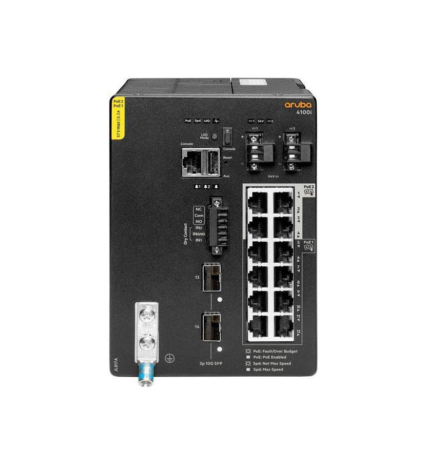 HPE Aruba 4100i 8-Ports 10/100/1000Base-T Class4 Et - JL817A