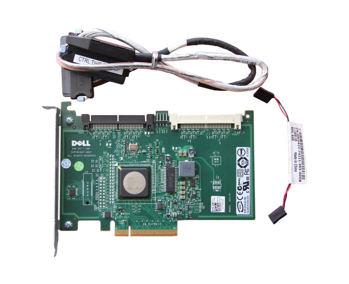 Dell PERC 6/IR PCI-Express X8 SAS RAID Controller fo - JW063