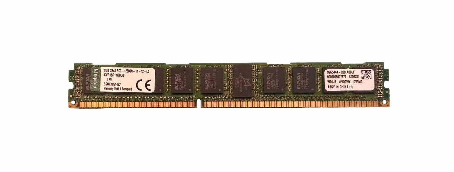Kingston 8GB 1600MHz DDR3 PC3-12800 ECC Regi - KVR16R11D8L/8