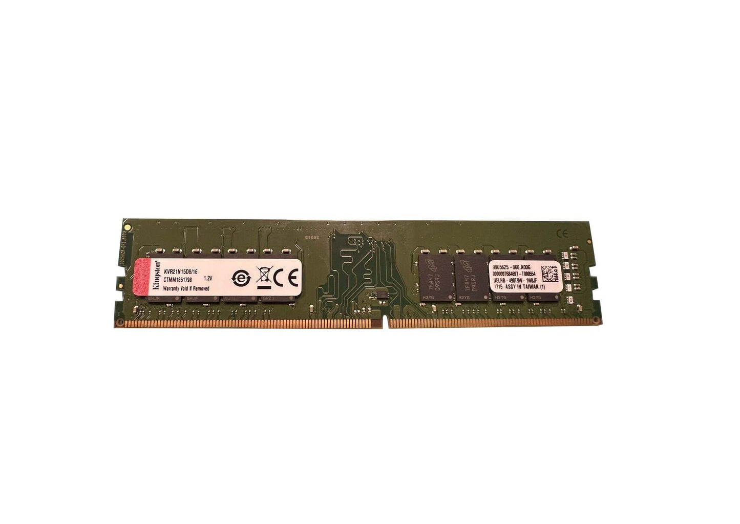 Kingston 16GB 2133MHz DDR4 PC3-17000 Non-ECC - KVR21N15D8/16