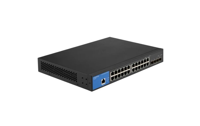 Linksys 24-Ports 10/100/1000BASE-T PoE+ Network - LGS328MPC