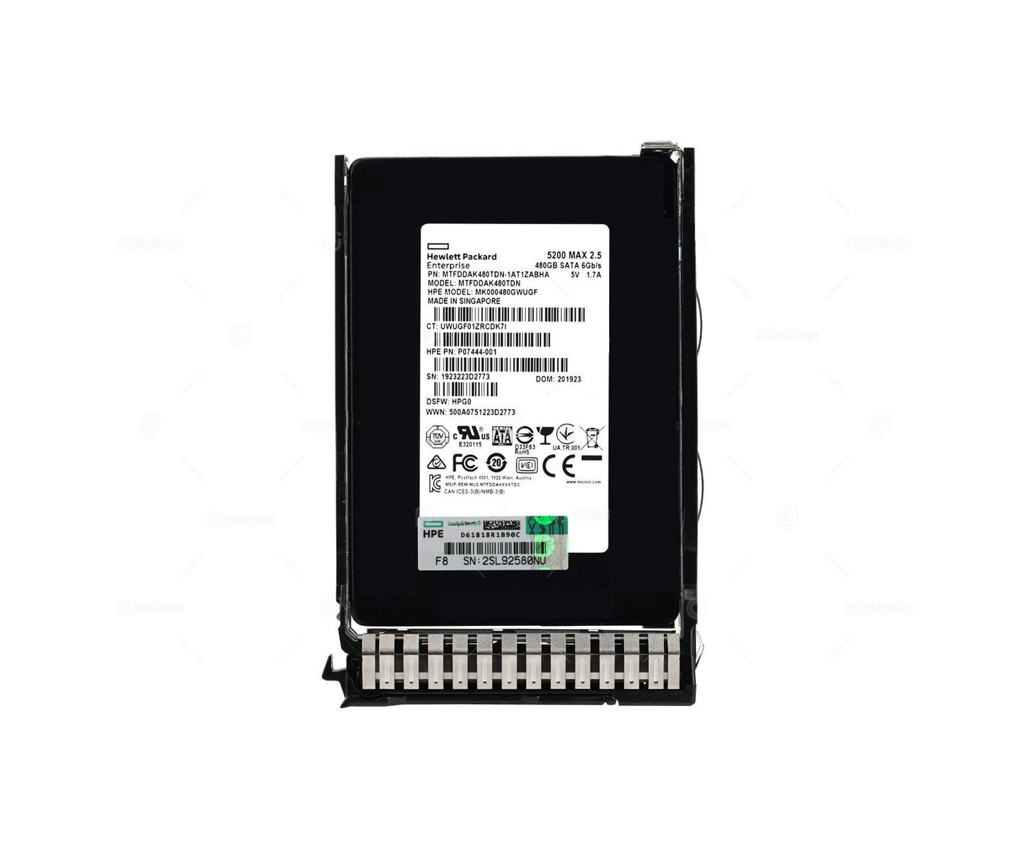 HP 480GB SATA 6Gb/s Hot Swap Mixed Use Digit - MK000480GWUGF