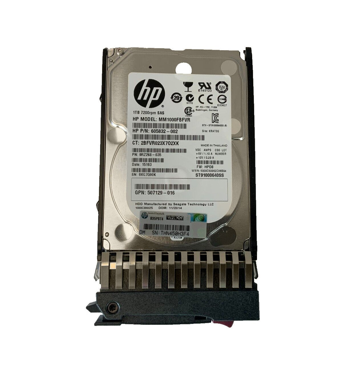 HP 1TB SAS 6Gb/s Midline Hot Swap 7200RPM 2.5 - MM1000FBFVR