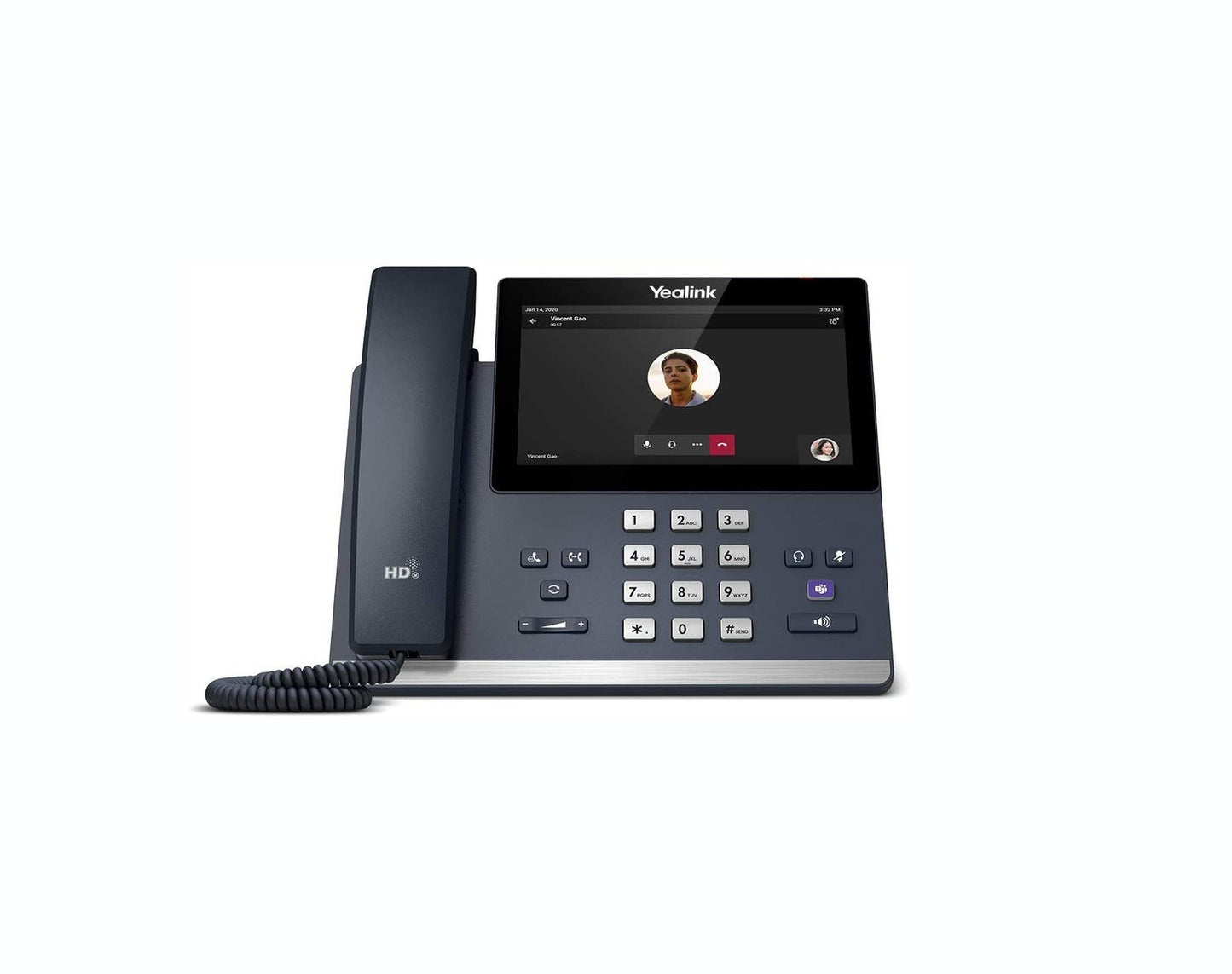 Yealink Dual-Port Ethernet 7-inch Touch Screen Blueto - MP56